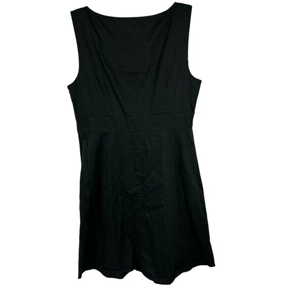 Spense Womens Black Sleeveless V-Neck Dress With Side Zipper Size 14 - Picture 3 of 5
